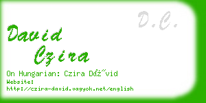 david czira business card